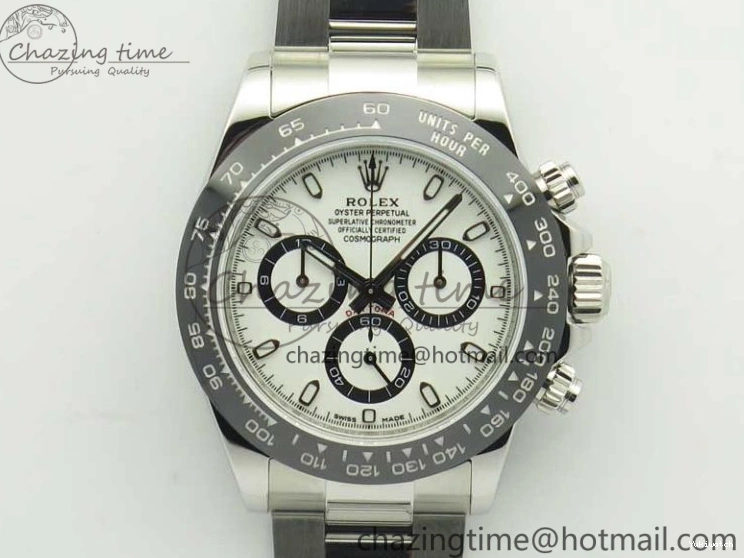 Clone Edition Best V2 A4130 1:1 Daytona Bracelet White 116500 And ARF Super 904L Case SS Dial 0524